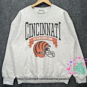 Vintage Cincinnati Bengals Football Sweatshirt, Retro NFL Bengals Shirt tee